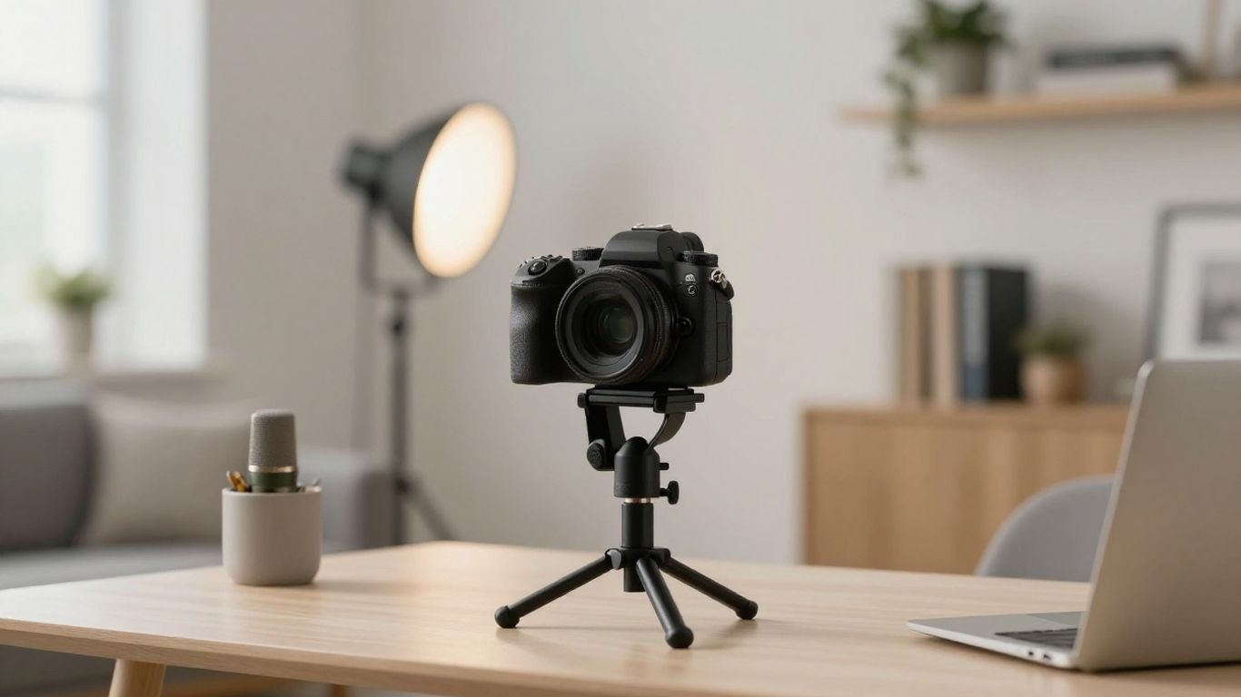 Professional streaming camera and microphone setup
