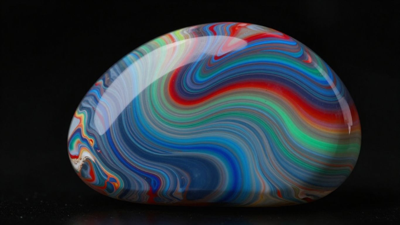 Sketch of a colorful onyx rainbow stone