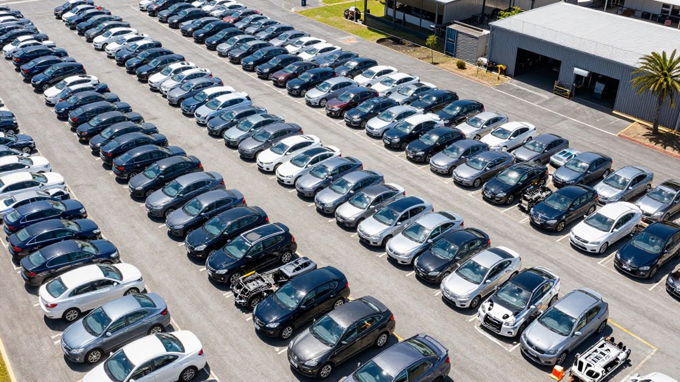 Professional auto recycling yard