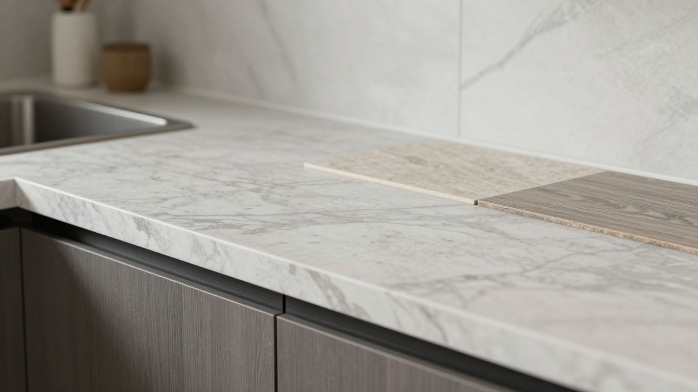 Stylish and durable kitchen worktops at B&Q.