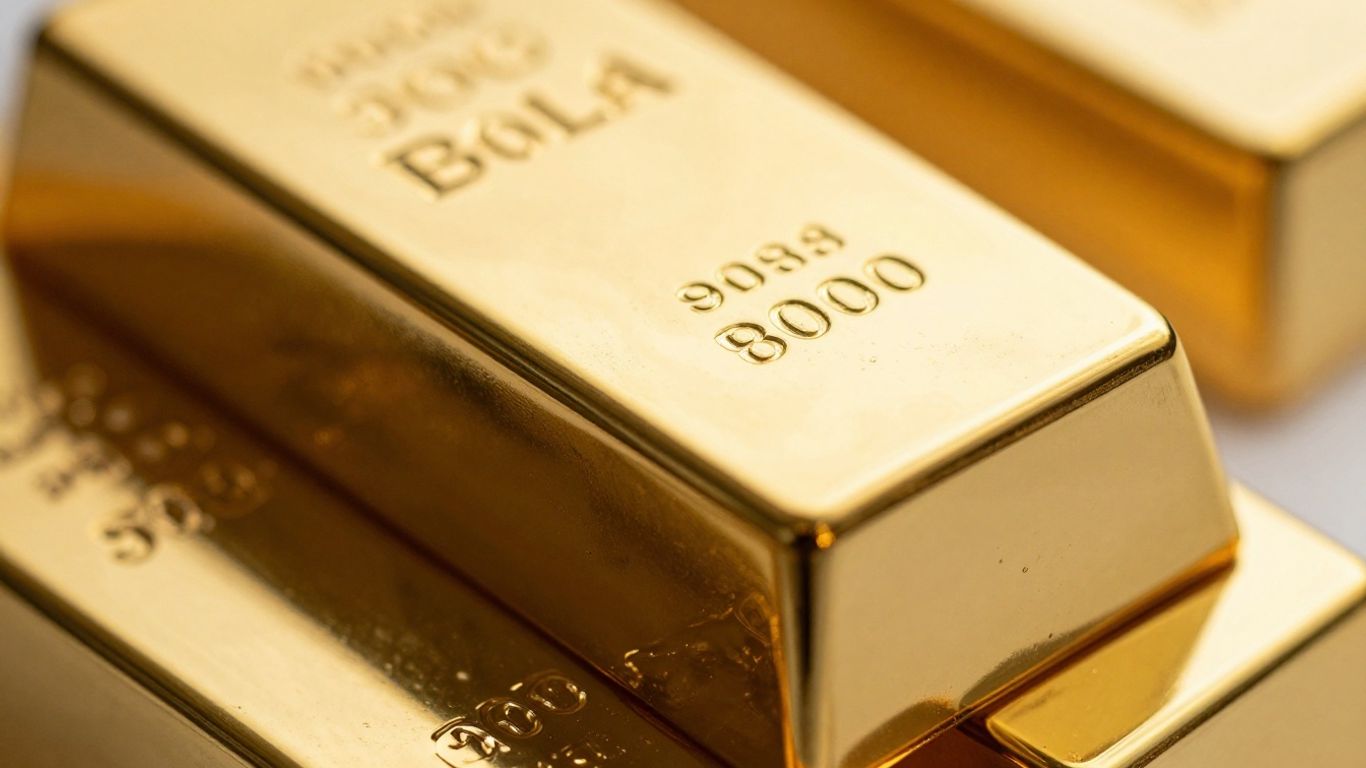 Shiny gold ingot