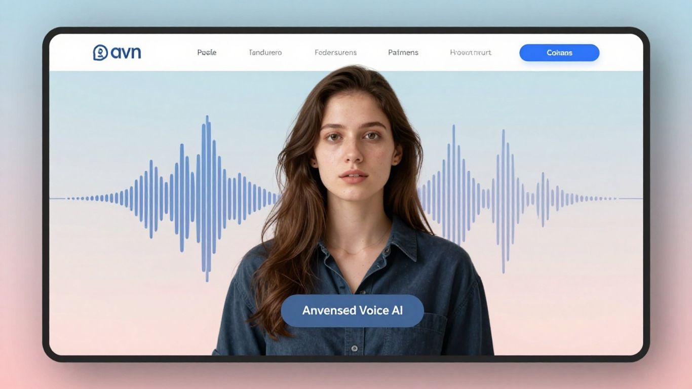 Voice AI interacting with a website interface.