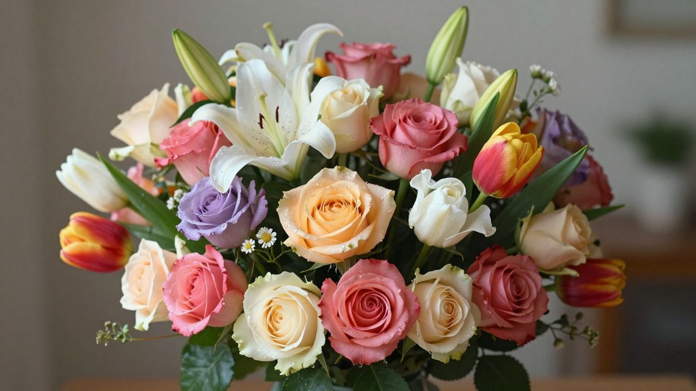 Beautiful bouquet of fresh flowers from Altona Flower Shop.