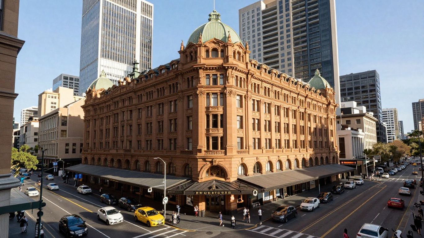 The Grace Hotel, Sydney skyline, and Long Beach cityscape.