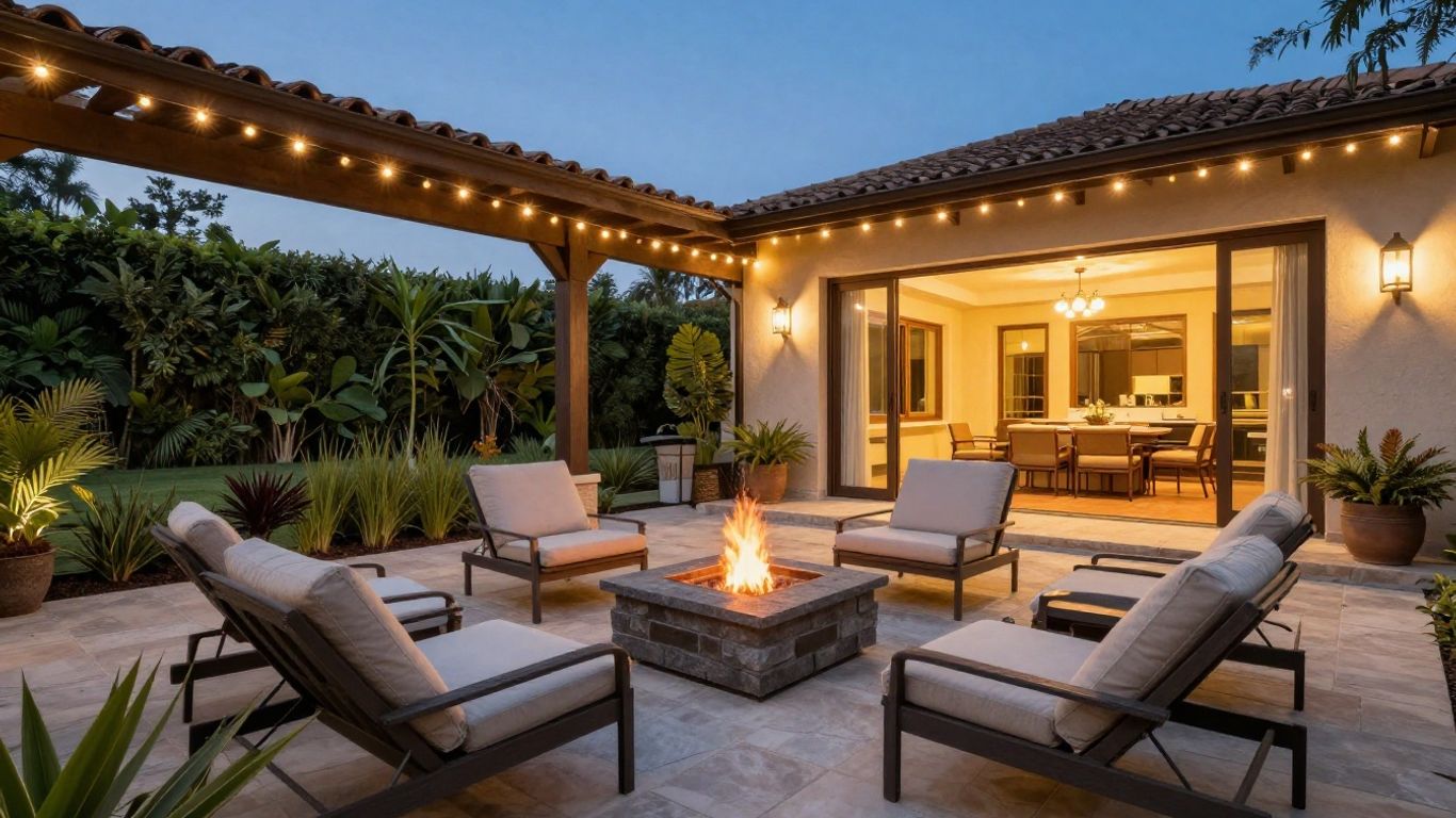 airbnb outdoor space design patio