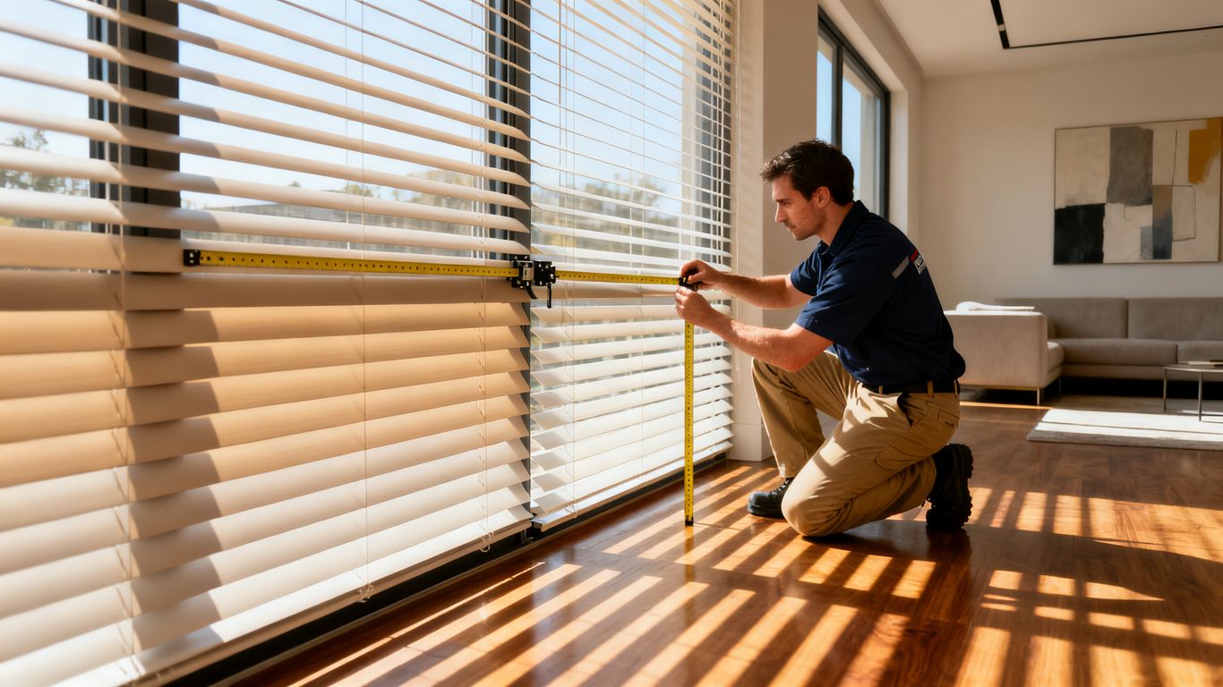 Professional window blinds installation
