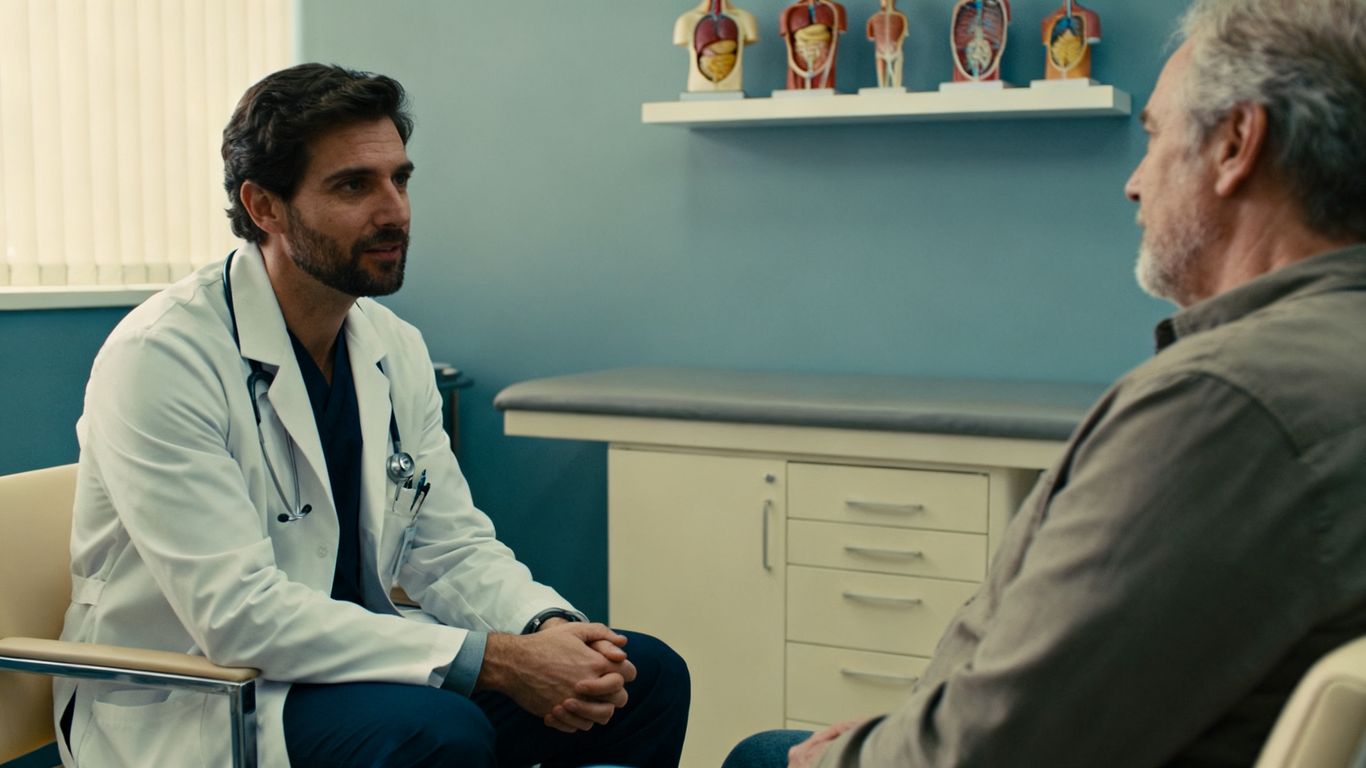 A calm medical consultation room