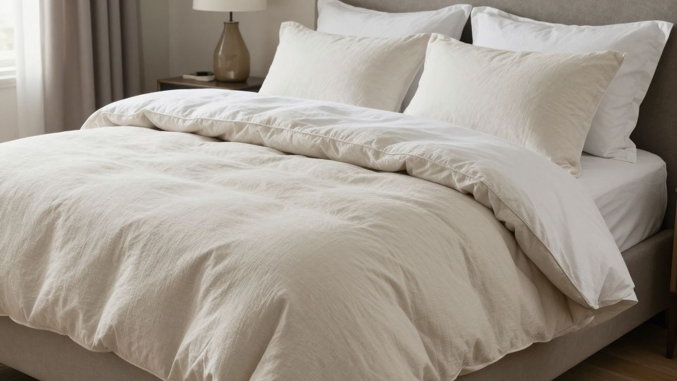 Brooklinen comforter set on a bed