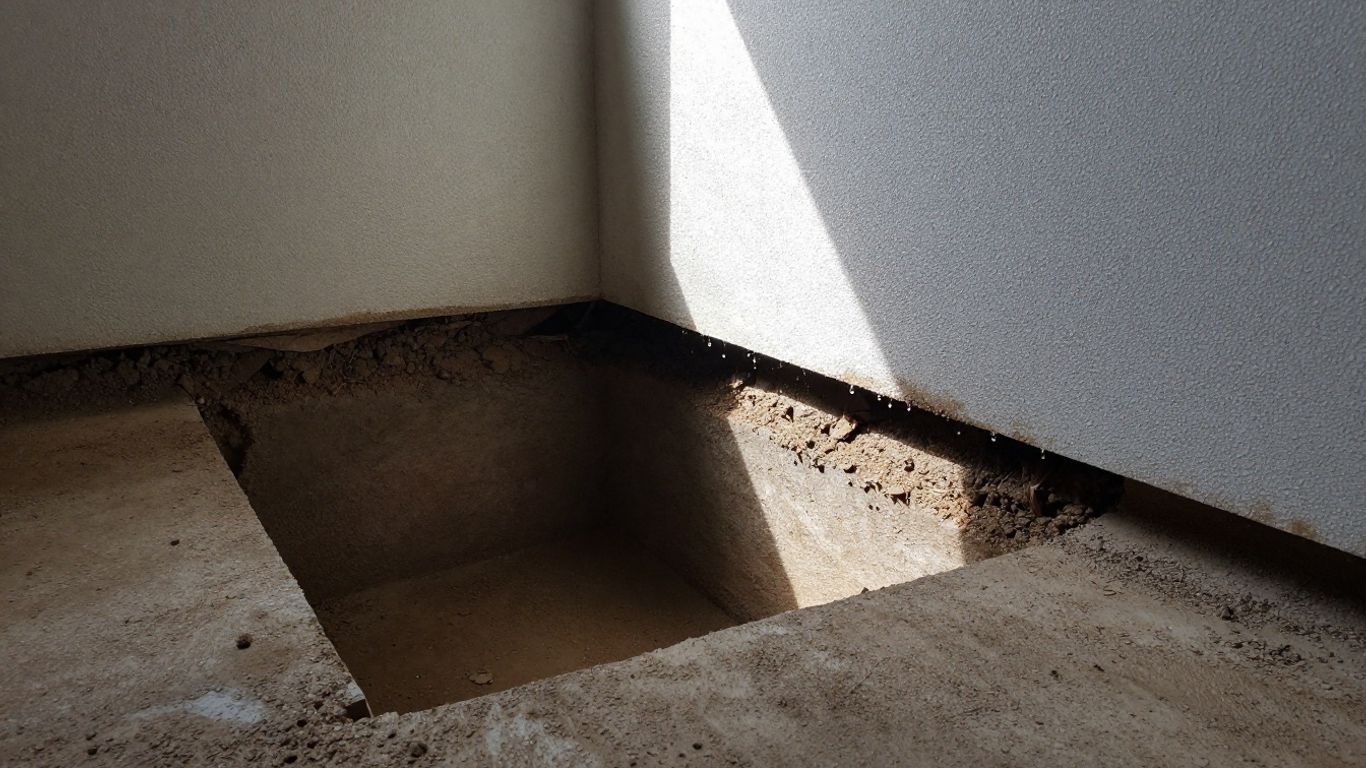 Dry basement with water protection in Australia.
