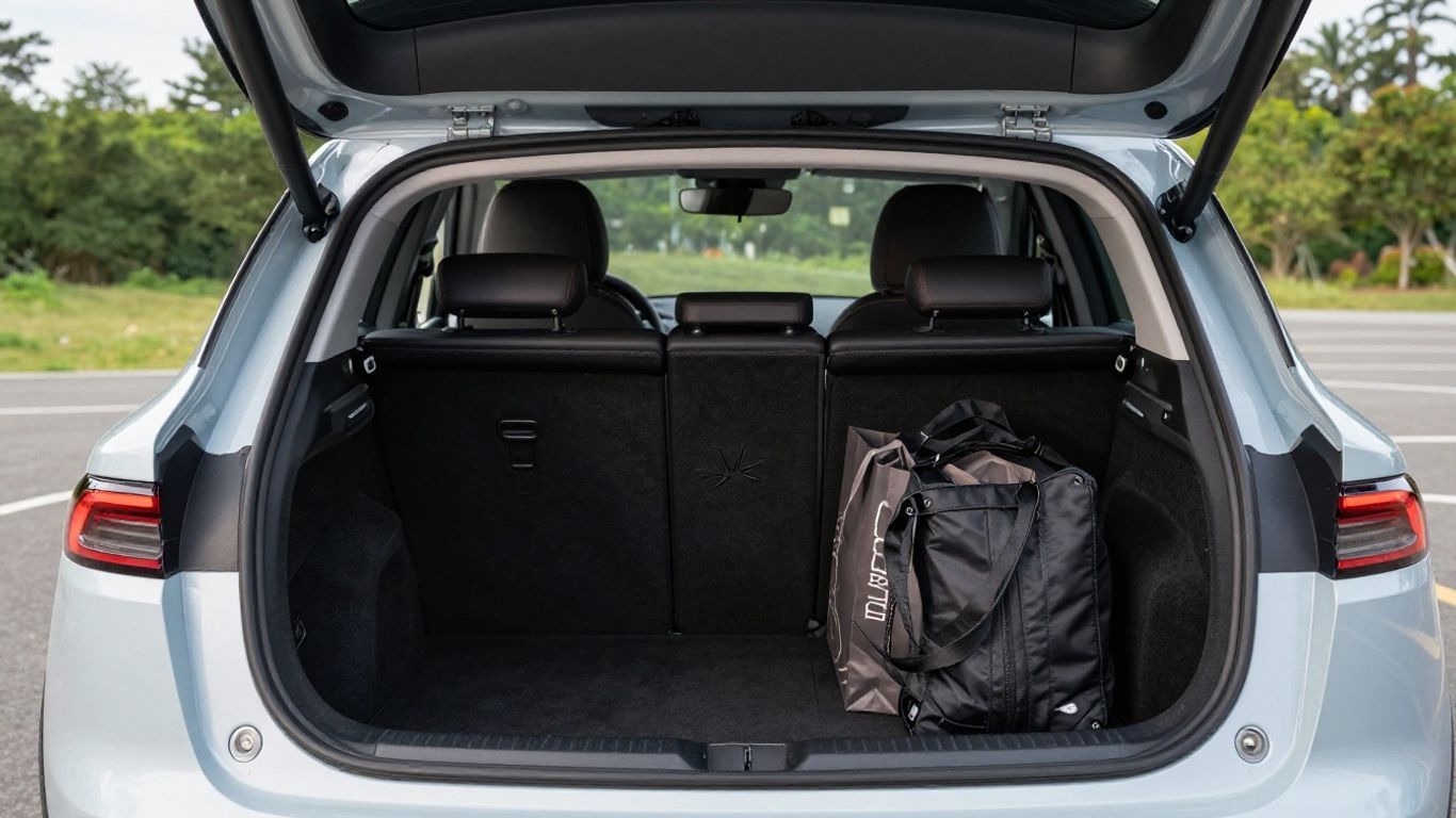 Kia EV3 boot space with luggage