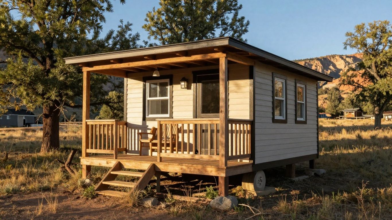 Tiny house in a scenic Utah setting.
