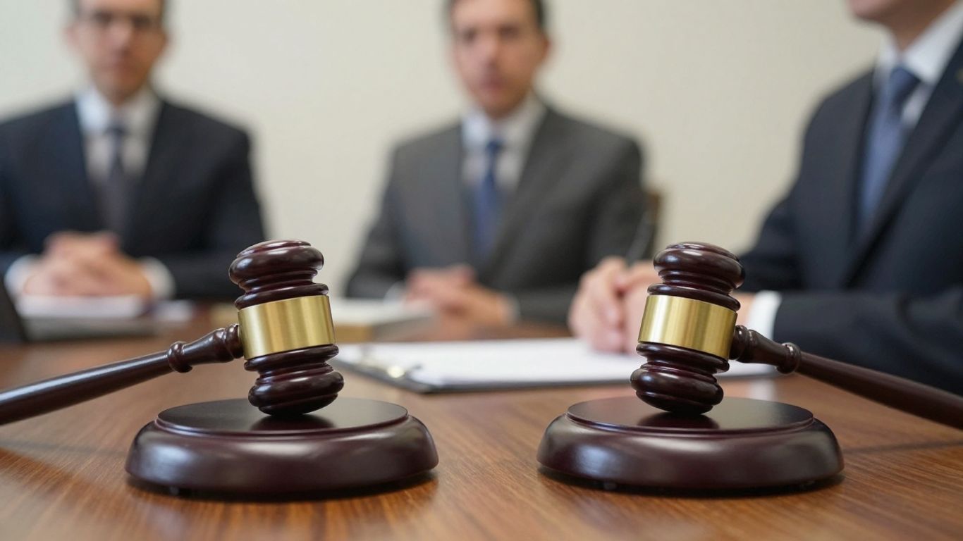 Gavel on desk during audit