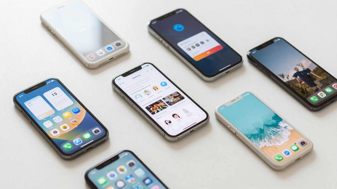 Celular com aplicativos diversos para um dia a dia saudável.