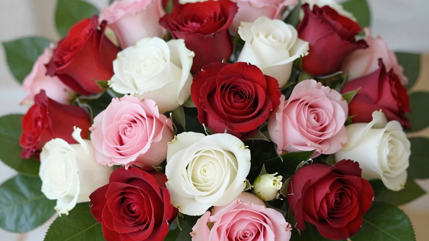 Beautiful fresh flower bouquet for delivery