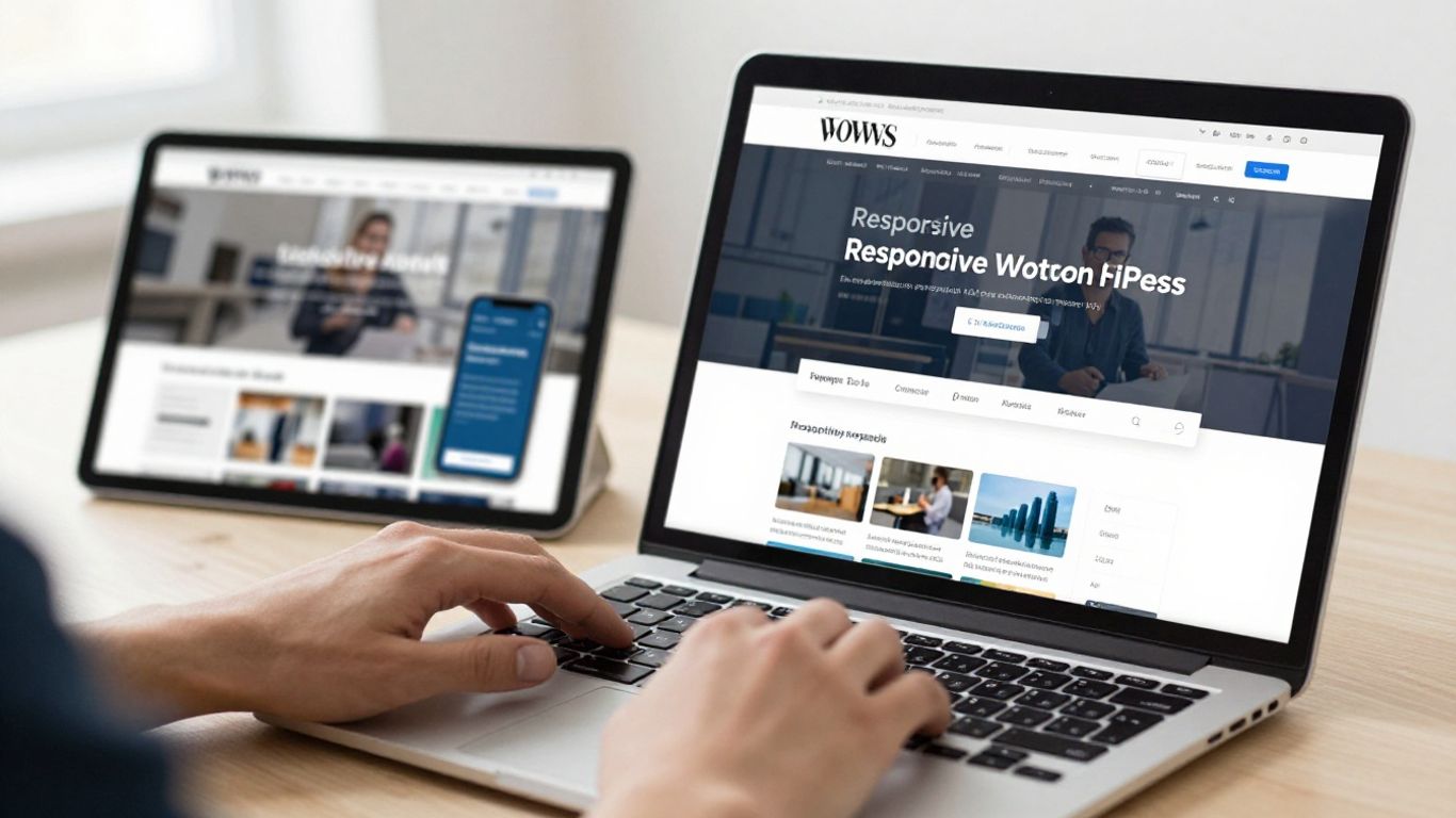 Developer testing WordPress layouts locally