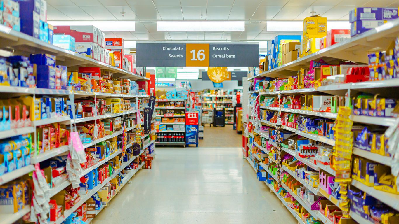 A vibrant display of diverse retail goods
