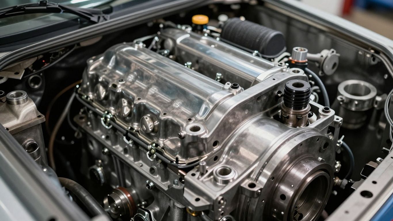 Reconditioned Ford engine in Melbourne workshop
