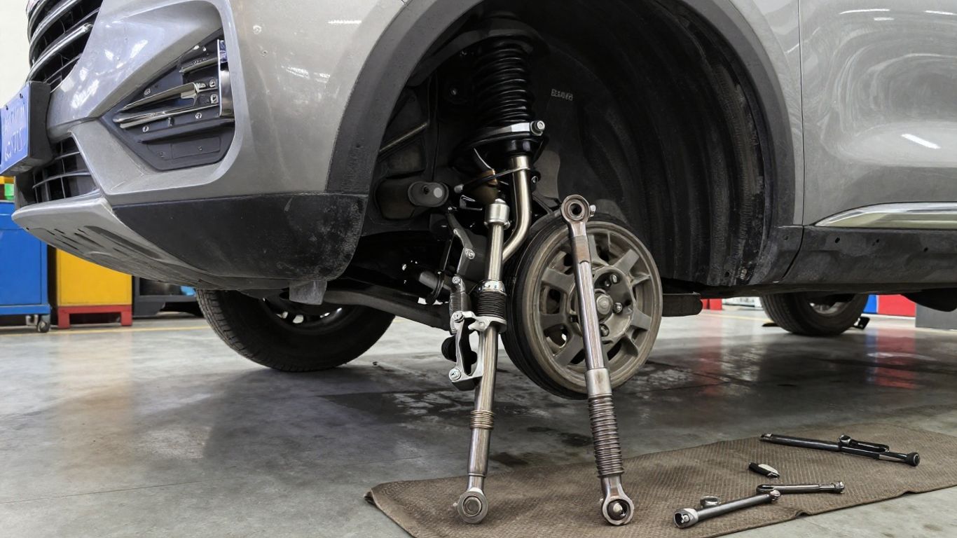 Haval suspension parts beside vehicle