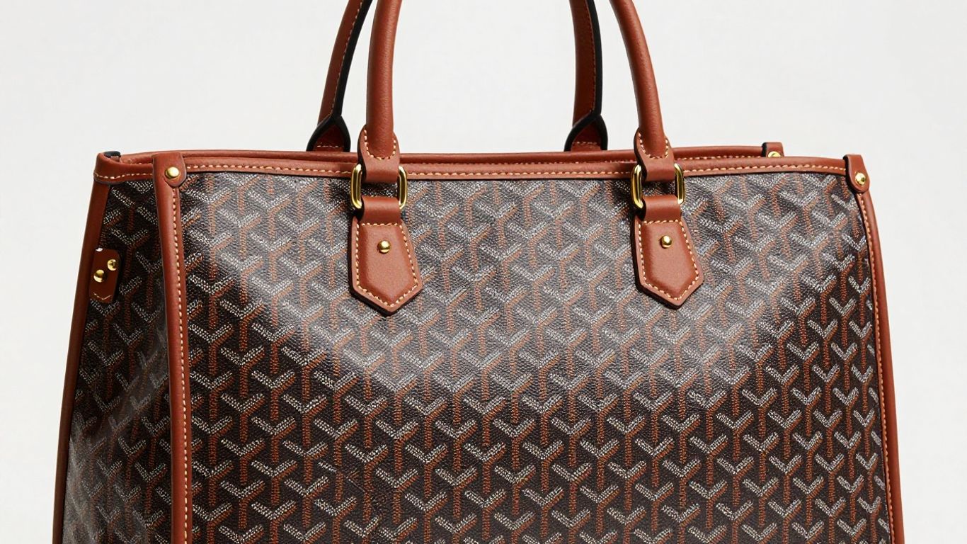 Goyard Tragetasche mit Chevron-Muster