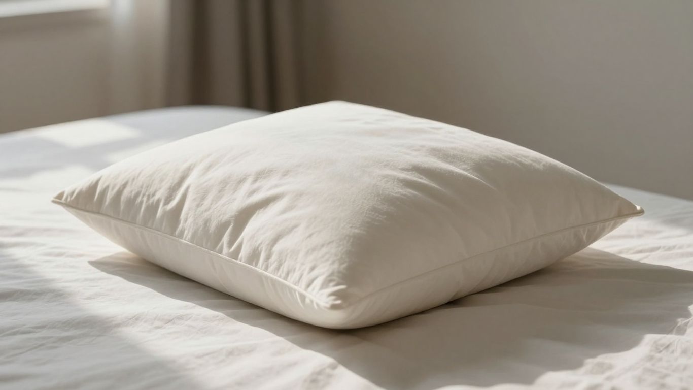 Cube Pillow on a bed, promoting relaxation and wellness.