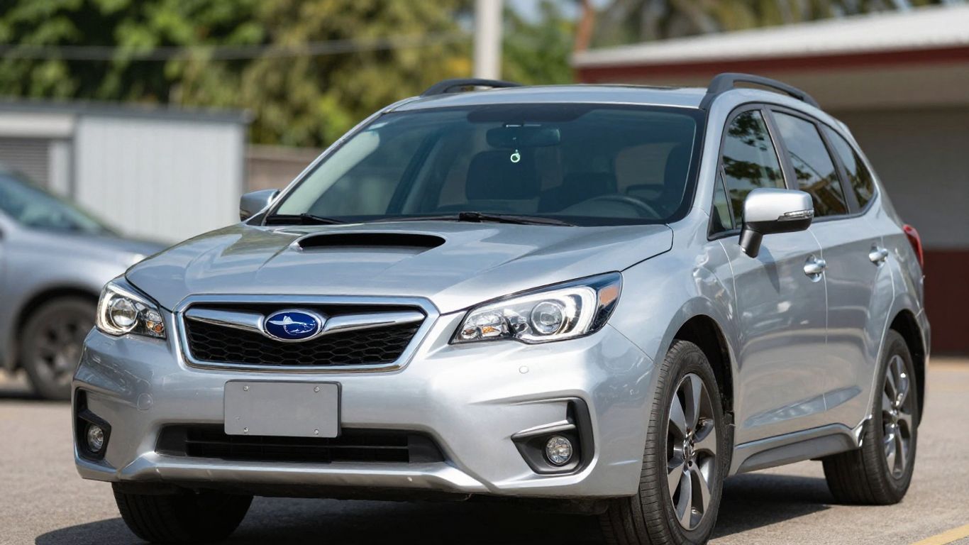 Silver Subaru Forester parked outdoors