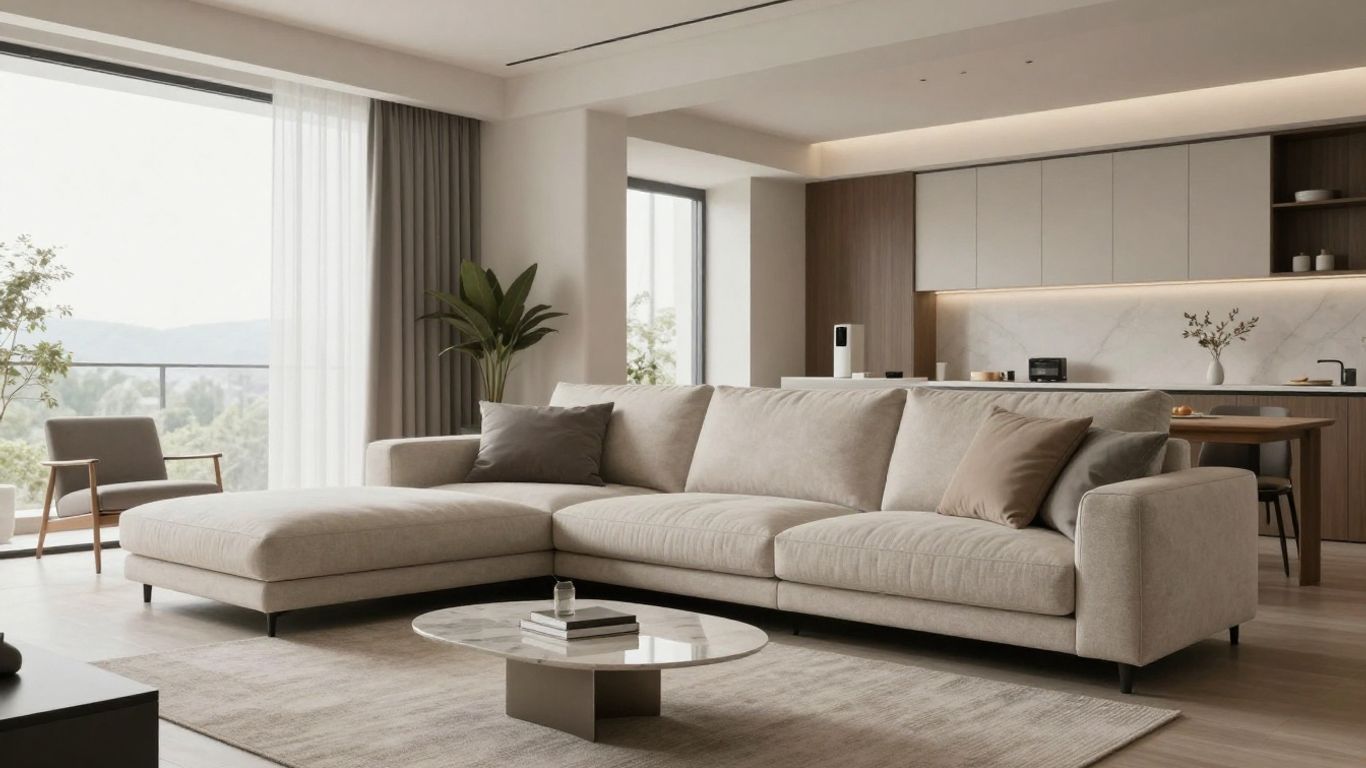 A clean and healthy living room environment