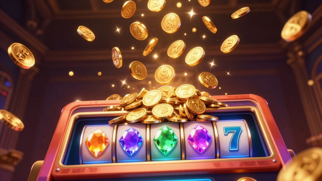 Fanatics Casino free spins offer with coins and slot machine.