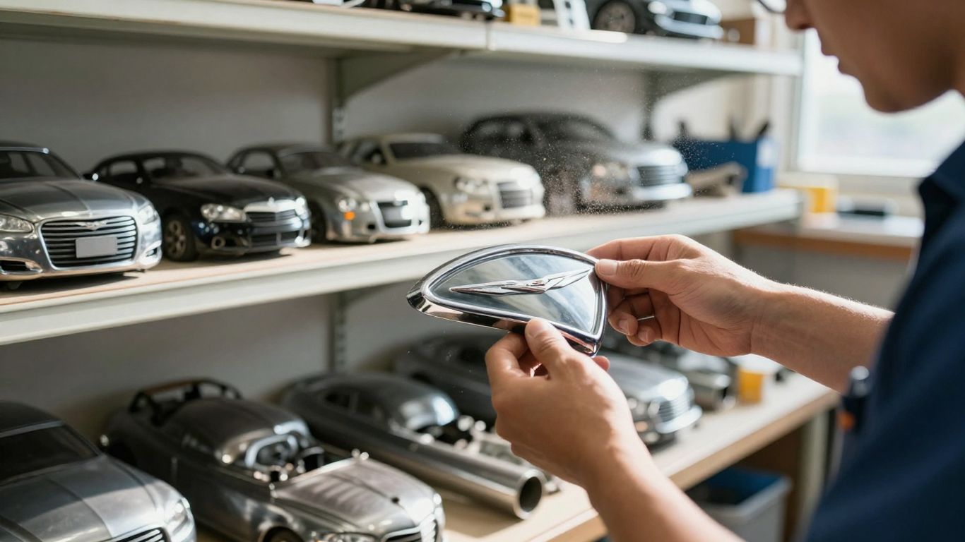 Chrysler car parts in a workshop on the Gold Coast.
