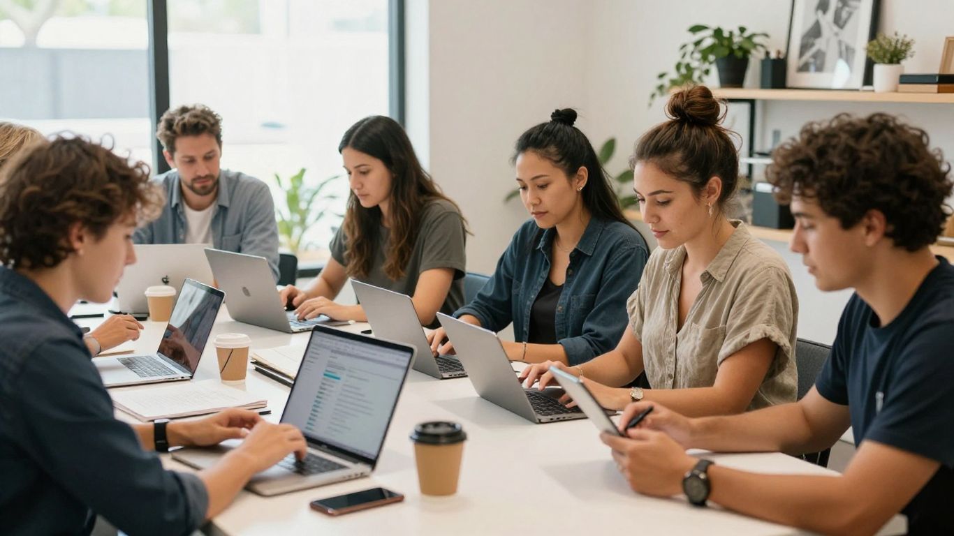 Aussie entrepreneurs connecting in the digital age.