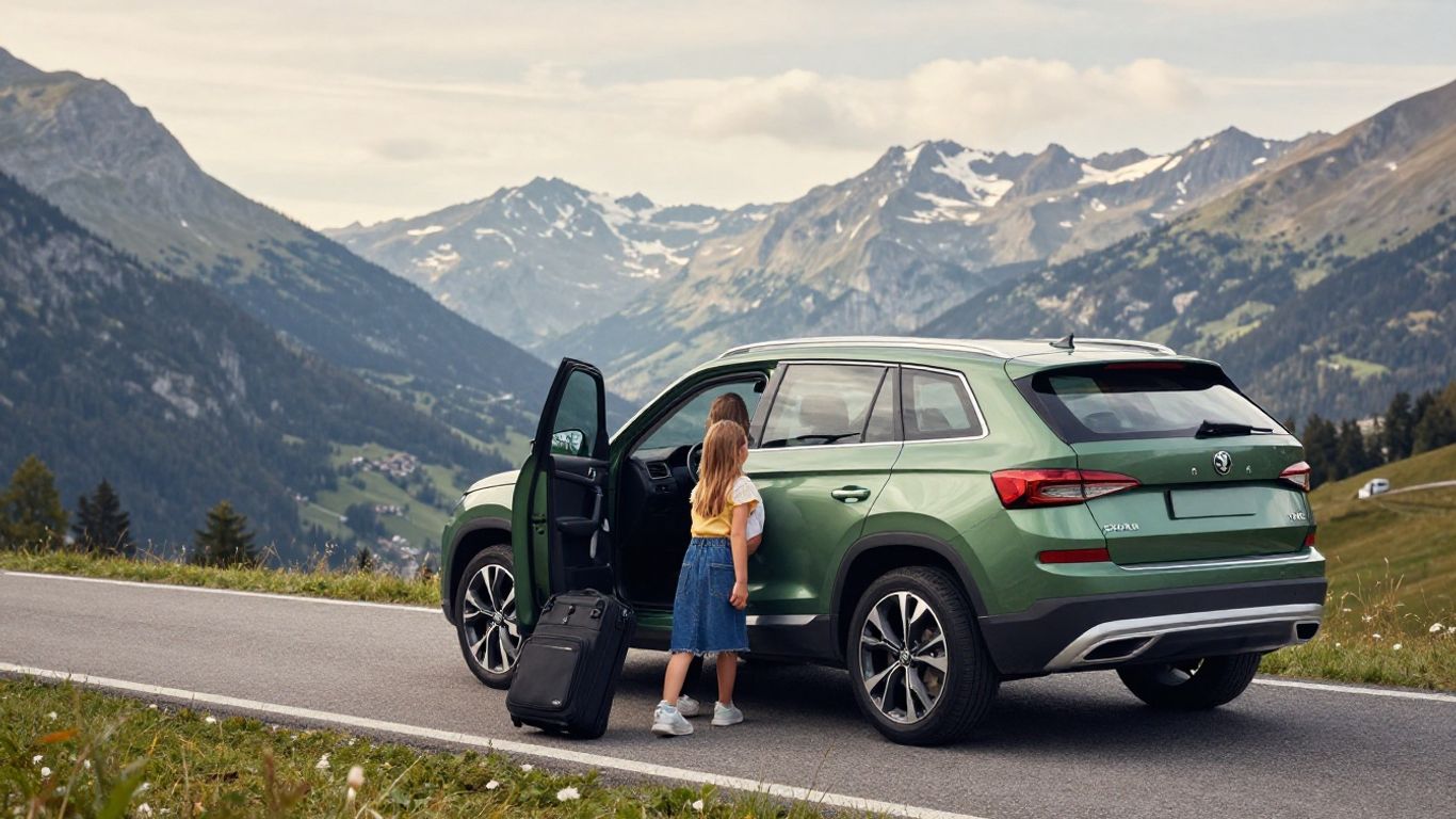 Škoda Kodiaq vor Schweizer Bergkulisse