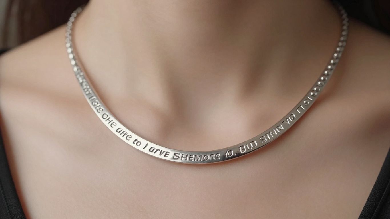 Engraved romantic accessory for Valentine's Day gift.