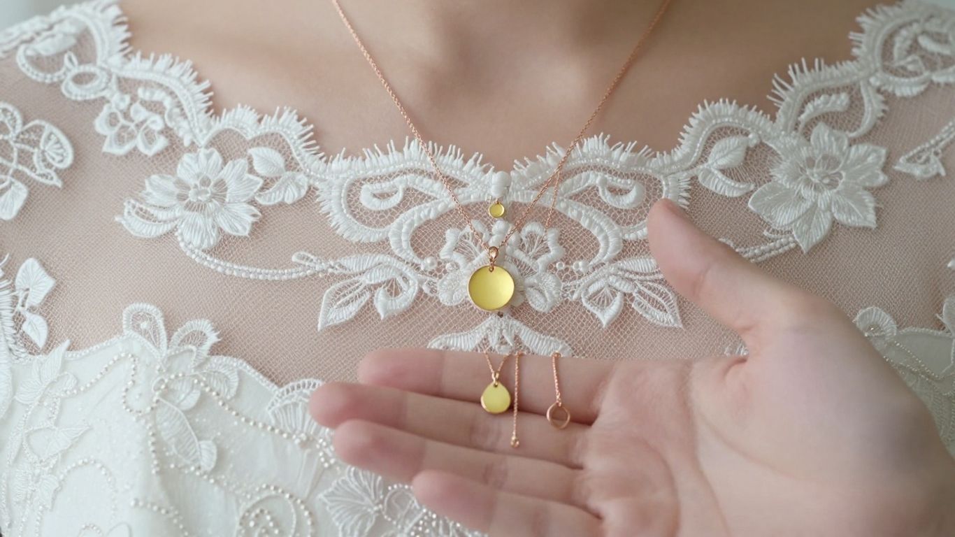 Matching gold tones with warm bridal fabrics