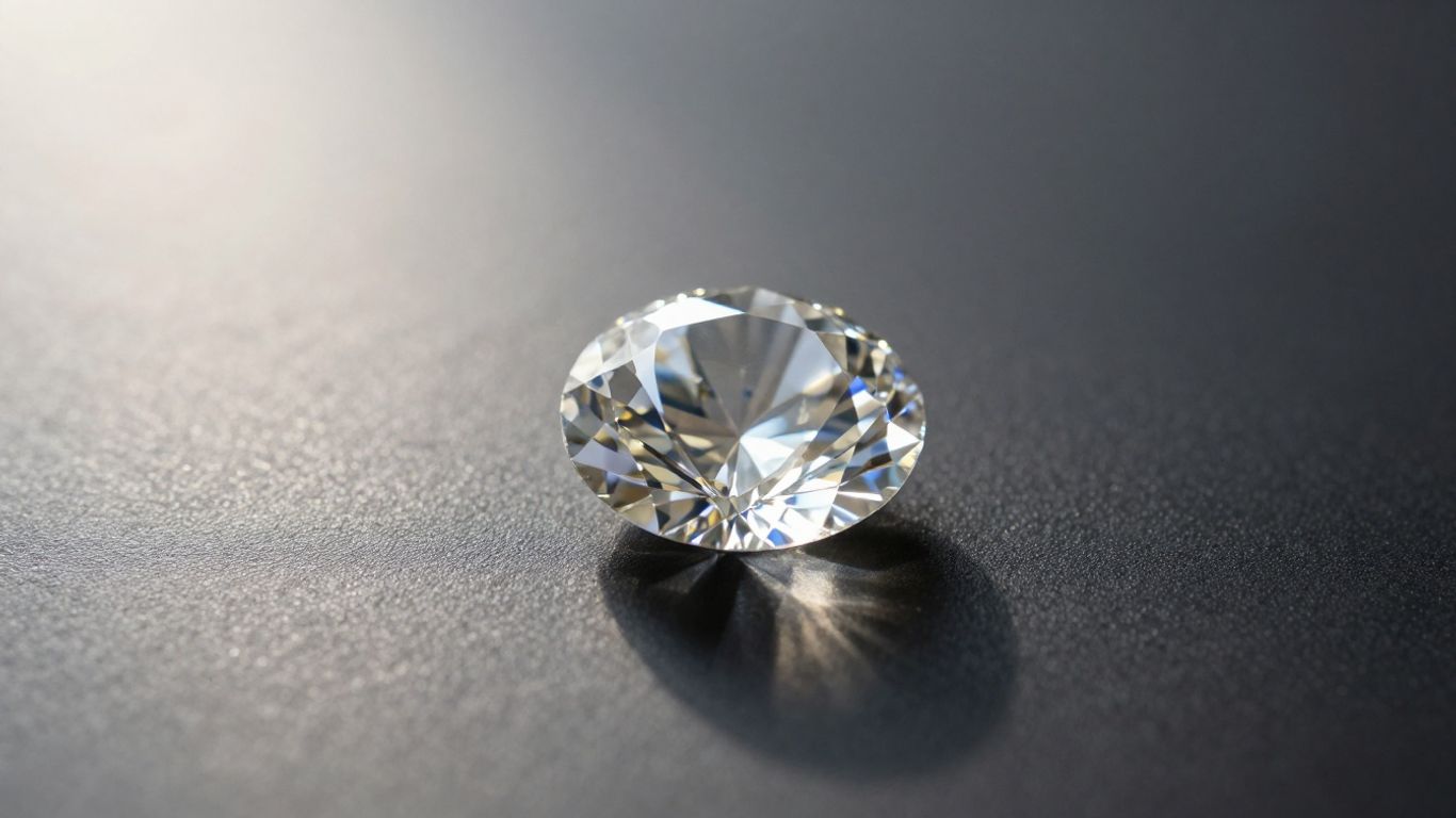 Gleaming laboratory diamond