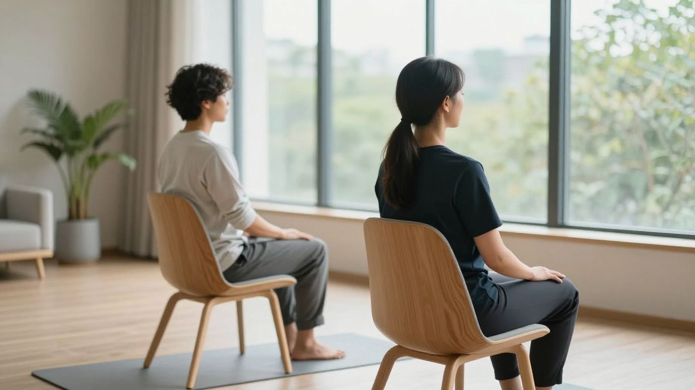 Hands working in a somatic therapy session