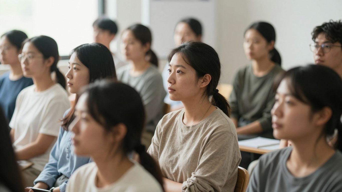 Personnes en développement personnel lors d'un cours PNL.