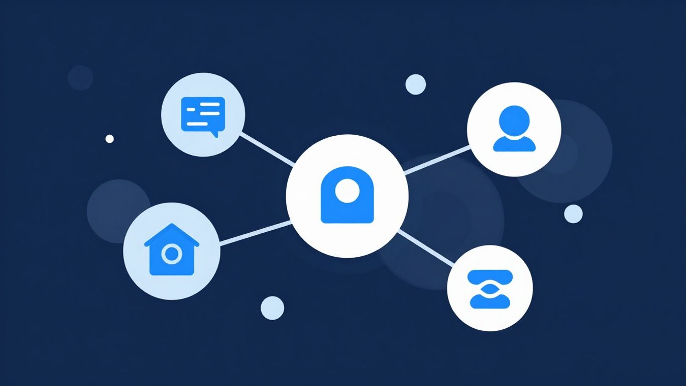 Technical illustration of email authentication and SPF records.