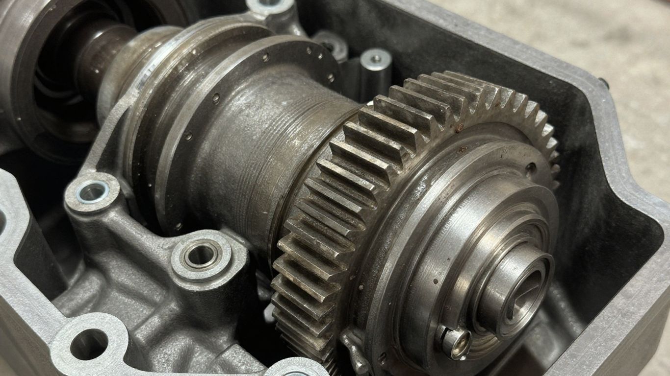 Used Chrysler differential assembly with visible gears.