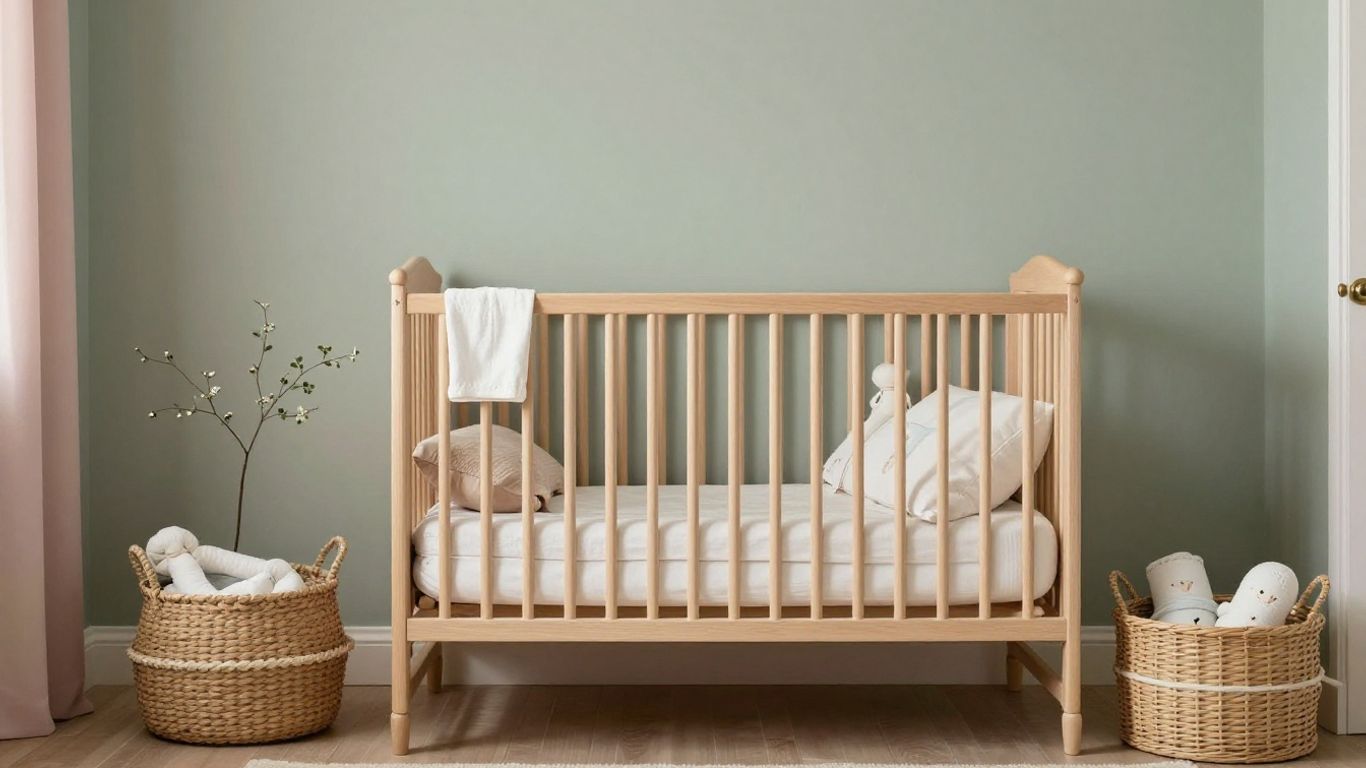 Chambre de bébé fille aux teintes poudrées