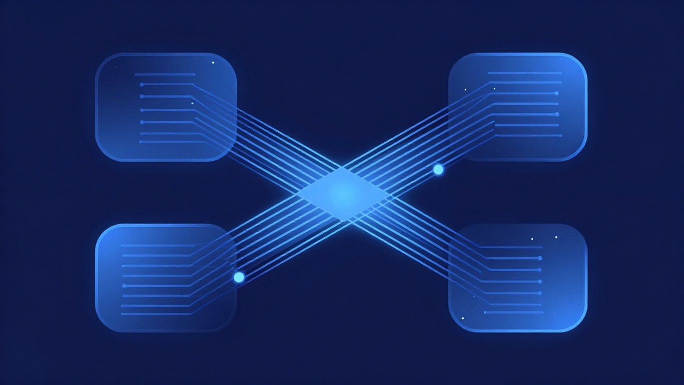 Email error troubleshooting technical illustration