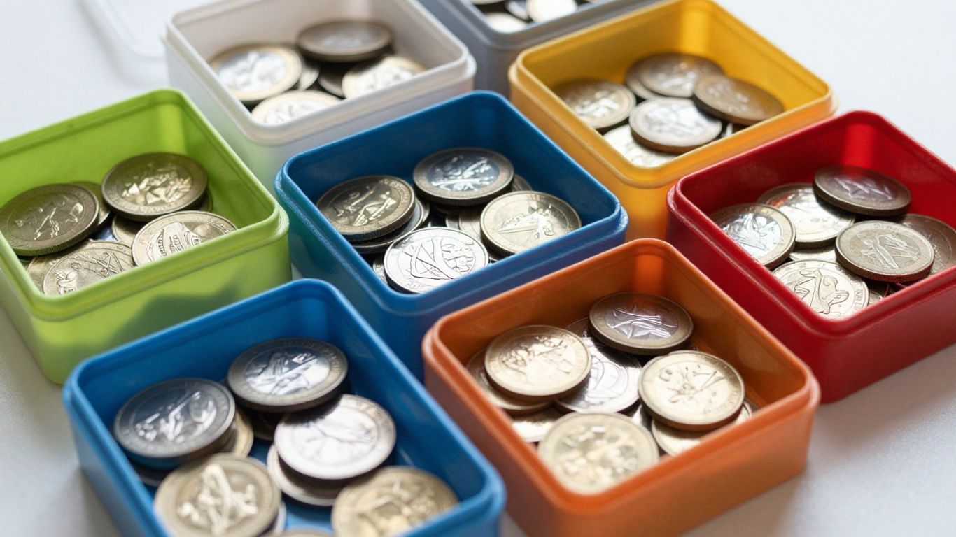 Coin boxes with coins in San Antonio, TX