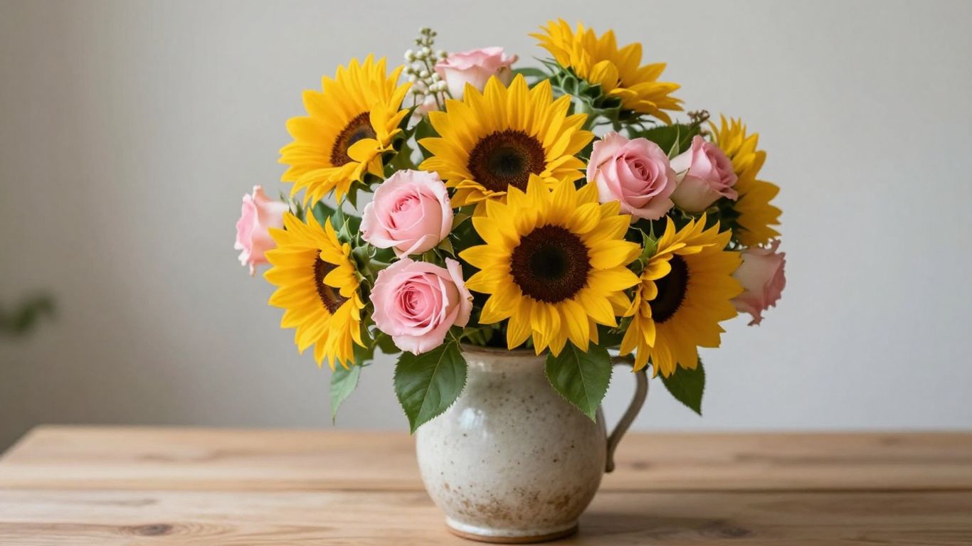 Cheer up flower bouquet for a broken heart.