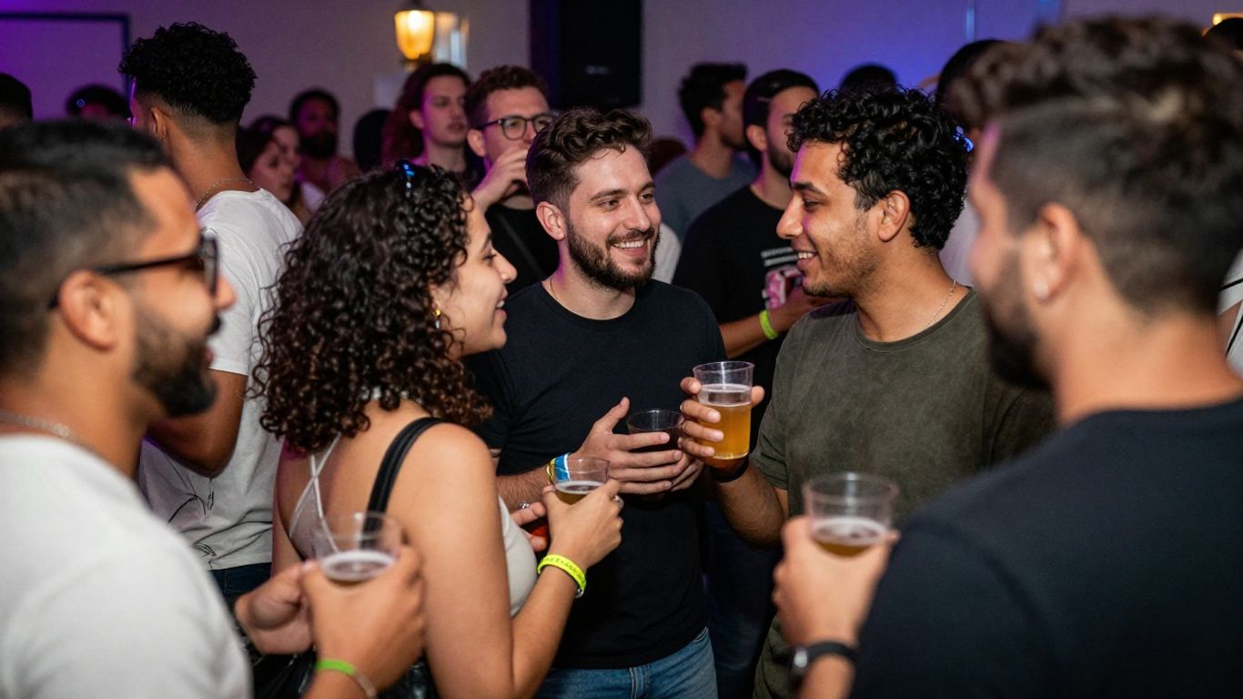 Personas interactuando en un evento de bHIP.