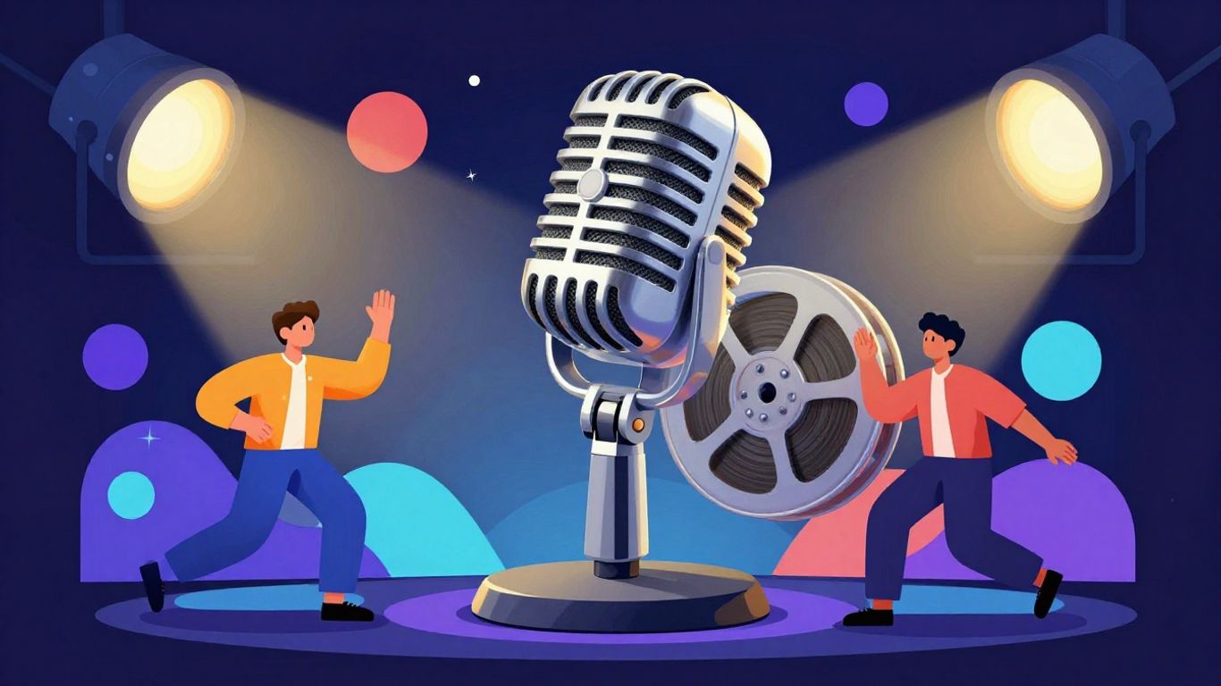 Dream entertainment job opportunities illustration