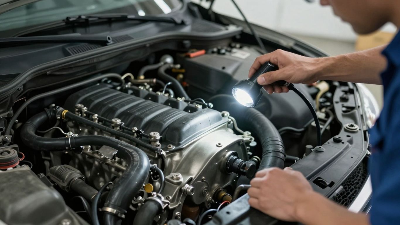 Motor und Antriebsstrang bei der Prüfung