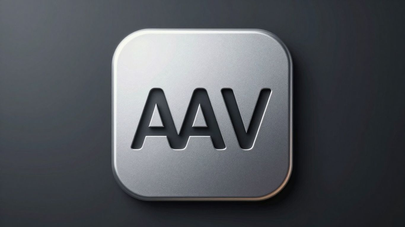 WAV audio file icon, metallic sheen, studio lighting