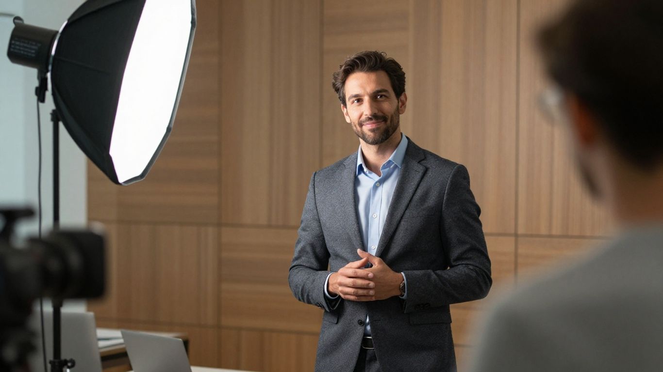 Videographer filming polished vertical brand content