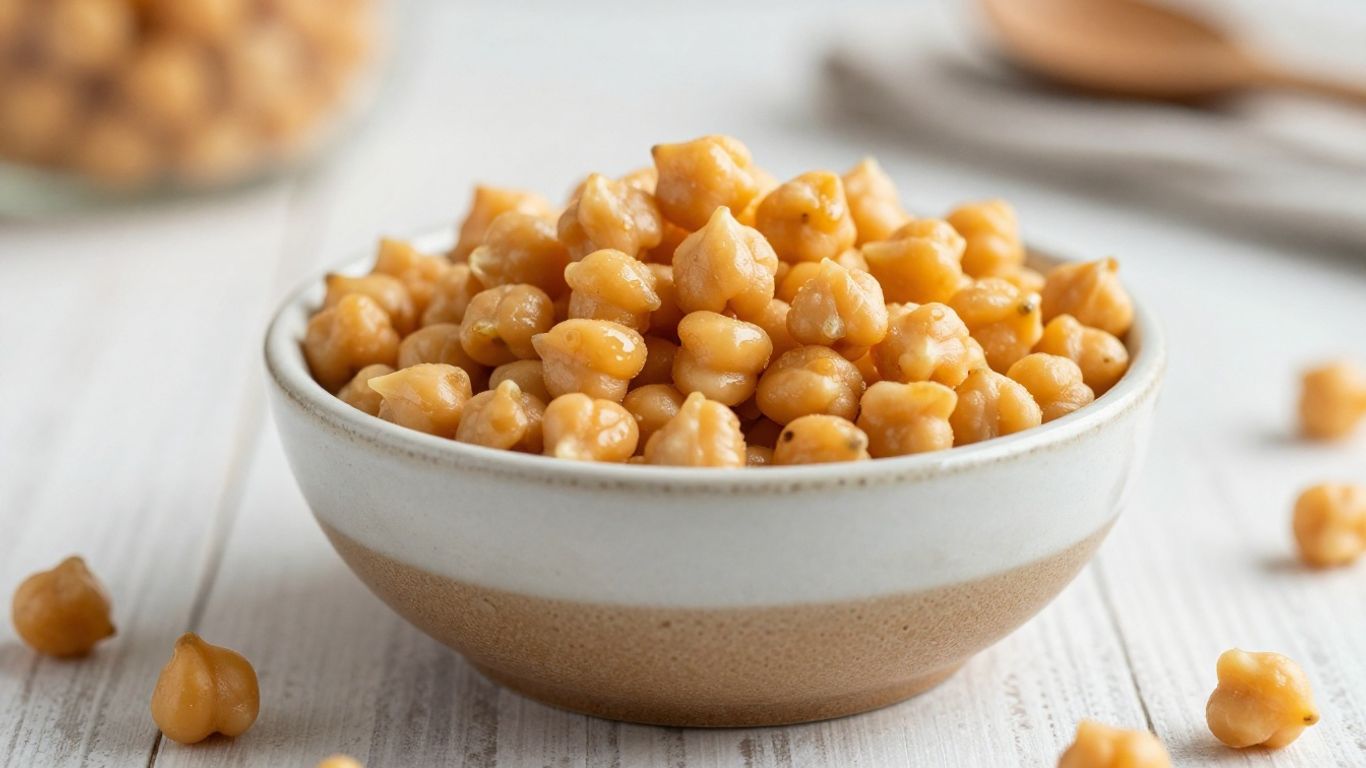 Healthy roasted chickpeas for snacks
