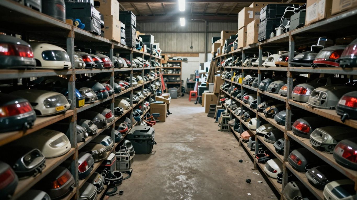 Automotive salvage yard organization
