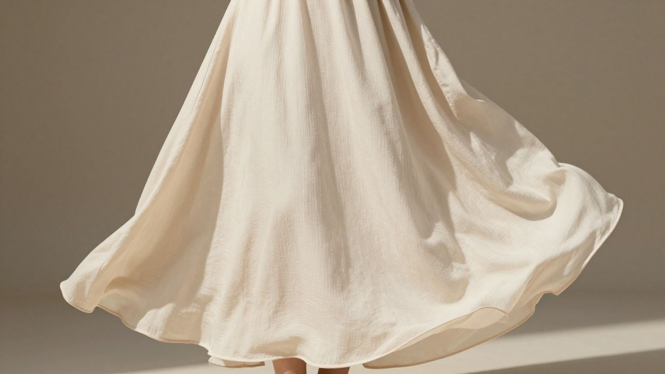 Frau in einem bequemen A-Linien-Maxikleid