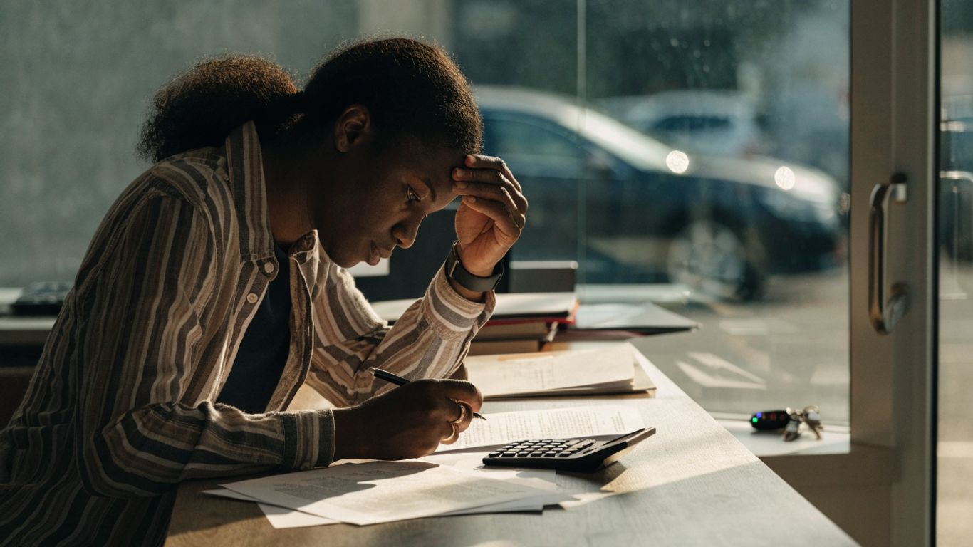 Reviewing car purchase costs and finance documents